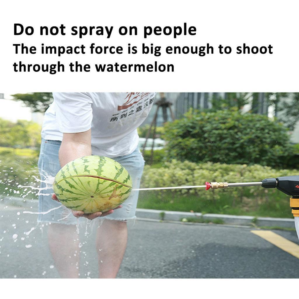 156/200W 100-240V 12V/25V Cordless Pressure Cleaner Car Washer & Water Hose Nozzle 2 Battery Outdoor