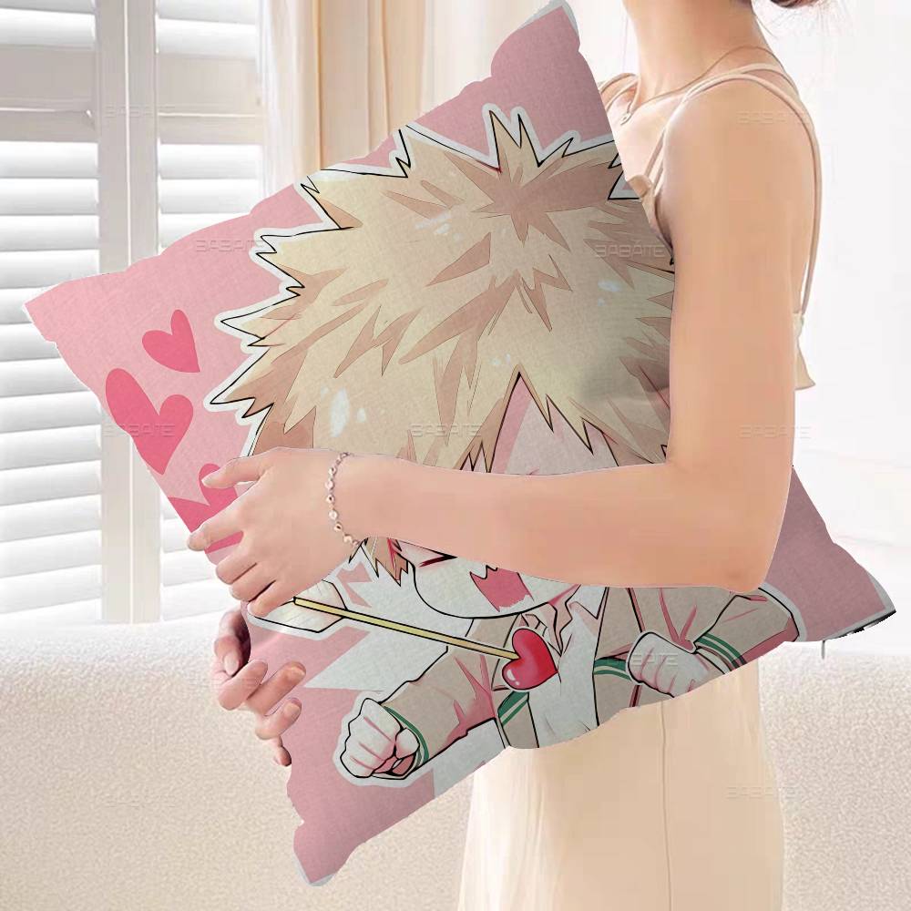 Katsuki Bakugo Pillow Gift Home Office Decoration Pillow Bedroom Sofa Car Cushion CoverPillow Case