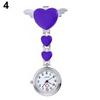 Women Lady Cute Love Heart Quartz Clip-on  Nurse Pocket Watch