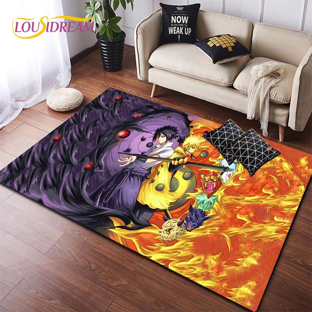 Anime Naruto Carpet Kids Carpets Living Room Tea Table Mats Bedroom Rug Washable Floor Mats Household Area Mat Dinosaur Rug