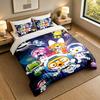 3Pcs Bedding SetPororo Soft Bed Sheet and Two Pillowcases Home Bedroom Decor