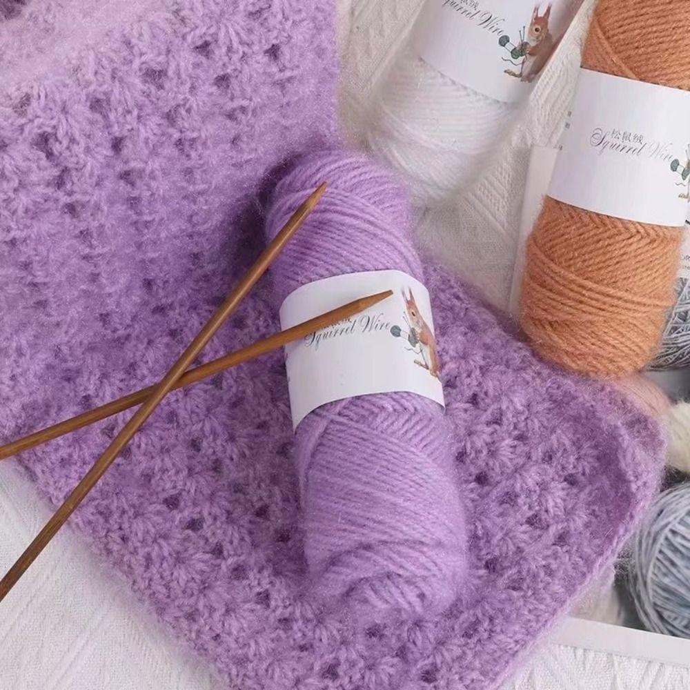 Связанный вручную мягкий шарф Детская пряжа Вязание шерстяная текстурная пряжа Хлопковая пряжа Толстая вязка крючком