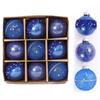 9pcs Shatterproof Christmas Hanging Balls PET Christmas Tree Ornaments  Home New Year Gifts