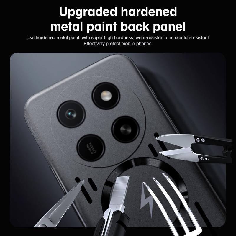 Для Magsafe Для Huawei Honor X80 Pro Max Ультратонкий Чехол с Рассеиванием Тепла Магнитный Чехол Для Honor X80ProMax Металлический Цвет Жесткая Крышка