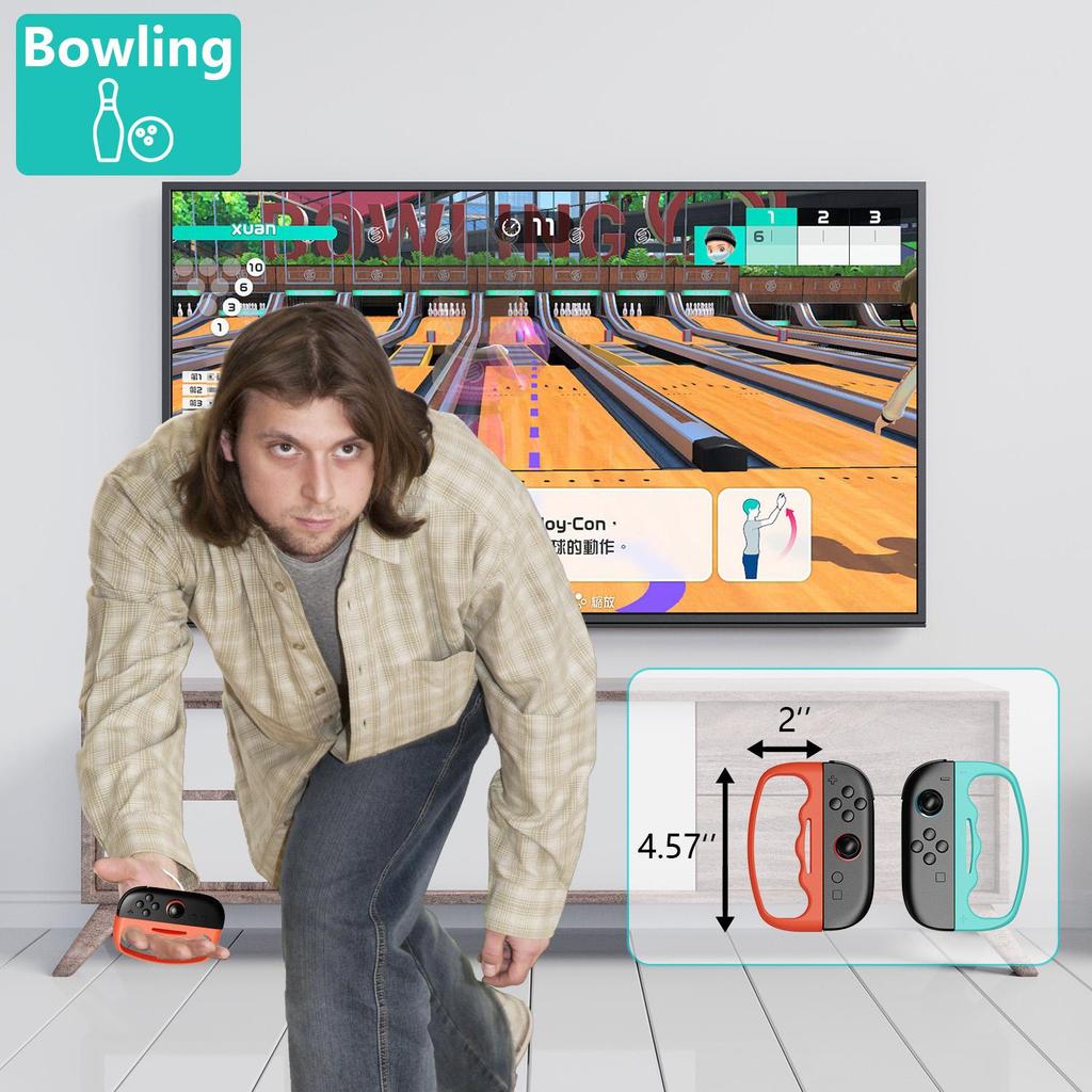 18-in-1 Switch Sports Accessories Bundle for Switch 2 Joy-Con with Tennis, Golf, Bowling, Sword Props, Leg & Wrist Straps-Motion Control Game Kit