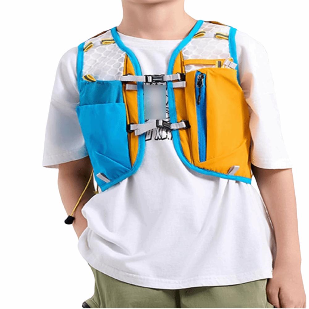 6L Capacity Kids Hydration Vest Stretch Fabric Cycling Hydration Vest Kids Hydration Backpack