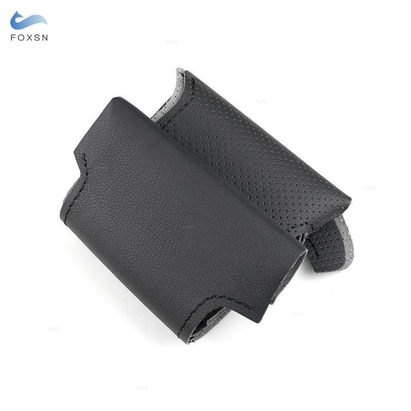 Для Mercedes Benz A45 AMG W176 C63 W204 CLA C117 CLS S-модель 2011-2016 ручная оплетка автомобильного чехла на руль защитная кожаная отделка