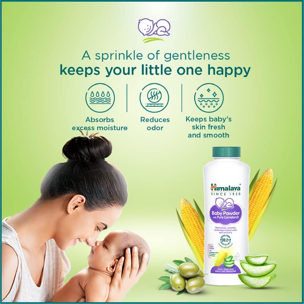 Himalaya Детская присыпка с чистым кукурузным крахмалом 200 г Упаковка 1 для мягкой сухой нежной кожи