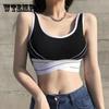 Спортивное нижнее белье Бюстгальтер для бега для фитнеса Ударопрочный и противопровисающий Нижнее белье с красивой спиной Верхняя одежда Бюстгальтер с запахом Соберите грудь Жилет для йоги Топ на бретельках