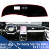 Накладка на приборную панель для Geely Starray Atlas FX11 2022 2023 2024 Чехол на приборную панель автомобиля Коврик на приборную панель Коврик-накладка Накидка-солнцезащитный козырек Подушка