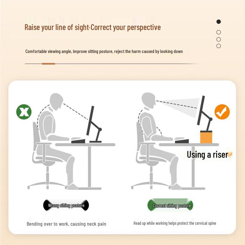 Double Layer Monitor and Laptop Riser