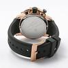 Salvatore Marra Chronograph Rubber Watch SM21103-PGBKBK Men's Pink Gold & Black Stainless Steel Case