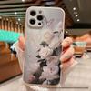 Элегантный Цветочный Чехол для Apple iPhone 16/14 Pro Max, 13/12/11, Мягкий Чехол 15/17