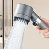 3- High-pressure Shower Adjustable Spray with Massage Brush Filter Rain Shower Faucet Bathroom Accessories