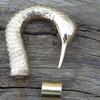 Handmade Wooden Walking Stick with Swan Head Wooden Walking Stick with Solid Brass Head Walking Stick