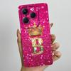 Чехол для Infinix Hot 40 Pro 40i Корона Буква Funda Мягкая Жидкая Силиконовая Задняя Крышка Для Infinix Hot40 Hot40i 40Pro Бампер Оболочка