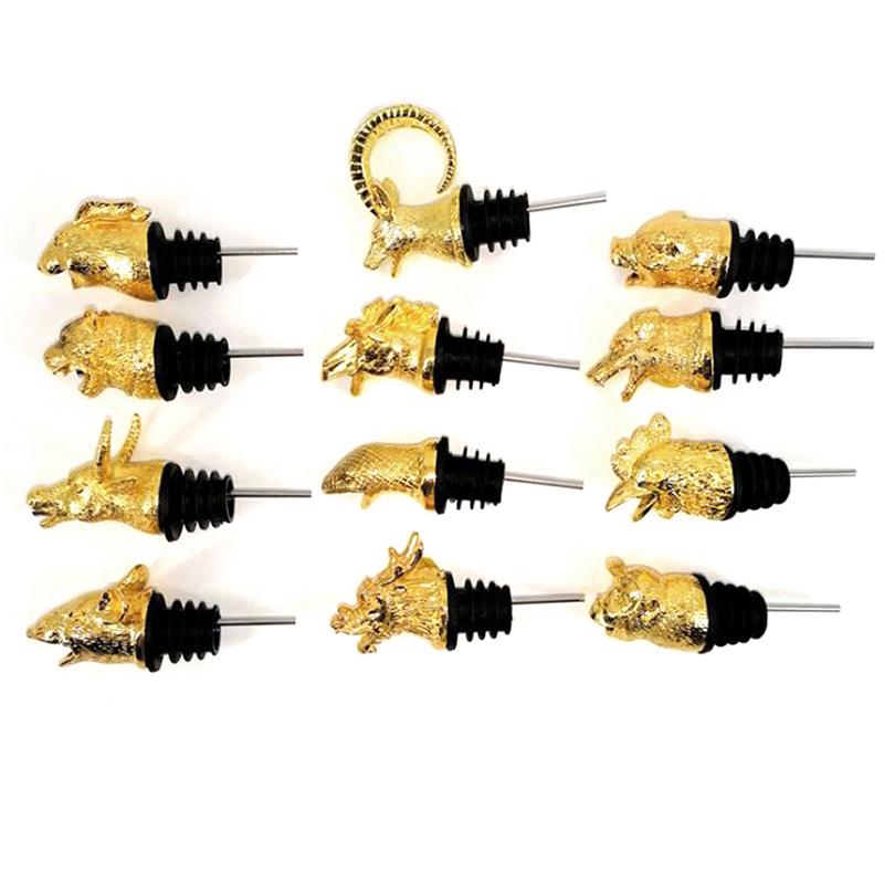 1 шт. из цинкового сплава, голова животных, пробки для бутылок вина, аэраторы для вина, подарок