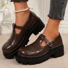 Модные туфли на плоской подошве из кожи на платформе, женские модные удобные мокасины для ходьбы, женская обувь 2024 года, трендовые осенние кроссовки, повседневная женская обувь