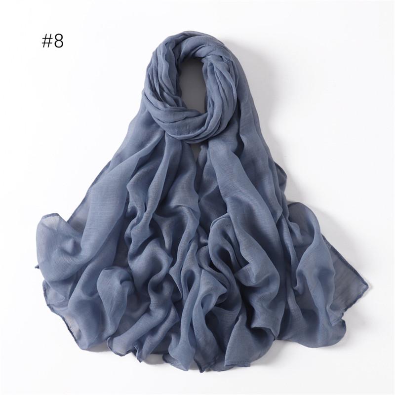 58 Colors Women Candy Color Voile Scarf Plain Solid Pashmina Female Warm Cotton Viscose Scarves Blanket Shawls And Wraps Bufanda