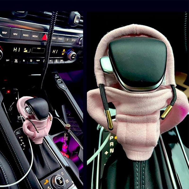 Худи с ручкой переключения передач автомобиля Мода Смешная накладка на ручку Ручка Нескользящие Защитные чехлы Накладка на ручку переключения передач Аксессуары для интерьера