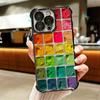 Набор Акварели Палитра Красок Покрытие Чехол для Телефона Для Iphone 16 17 Pro Max Air 16E 14 15 Plus 12 13 Mini Противоударный Чехол с Подушкой Безопасности