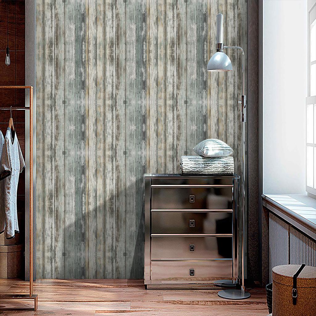 Обои с текстурой натурального дерева в скандинавском стиле - Самоклеящиеся ПВХ наклейки на стену - Водонепроницаемые бесшовные фрески для кухни, ванной комнаты, ремонта дома