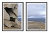 Picture Posters In a Frame 53x73cm Diptych Set of 2 Pictures Sea Rocks P2162
