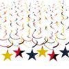 Набор из 30 подвесных спиральных украшений в виде звезд для свадеб и детских праздников. Идеально подходит для организаторов вечеринок и любителей делать все своими руками.