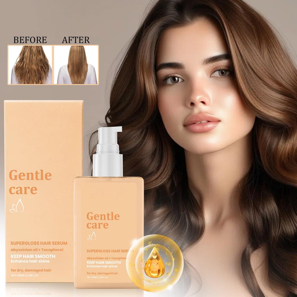 Сыворотка для разглаживания волос, шелковистое масло для волос, питает поврежденные волосы, придает легкую текстуру, уменьшает пушистость с помощью кондиционера для волос, 100 мл