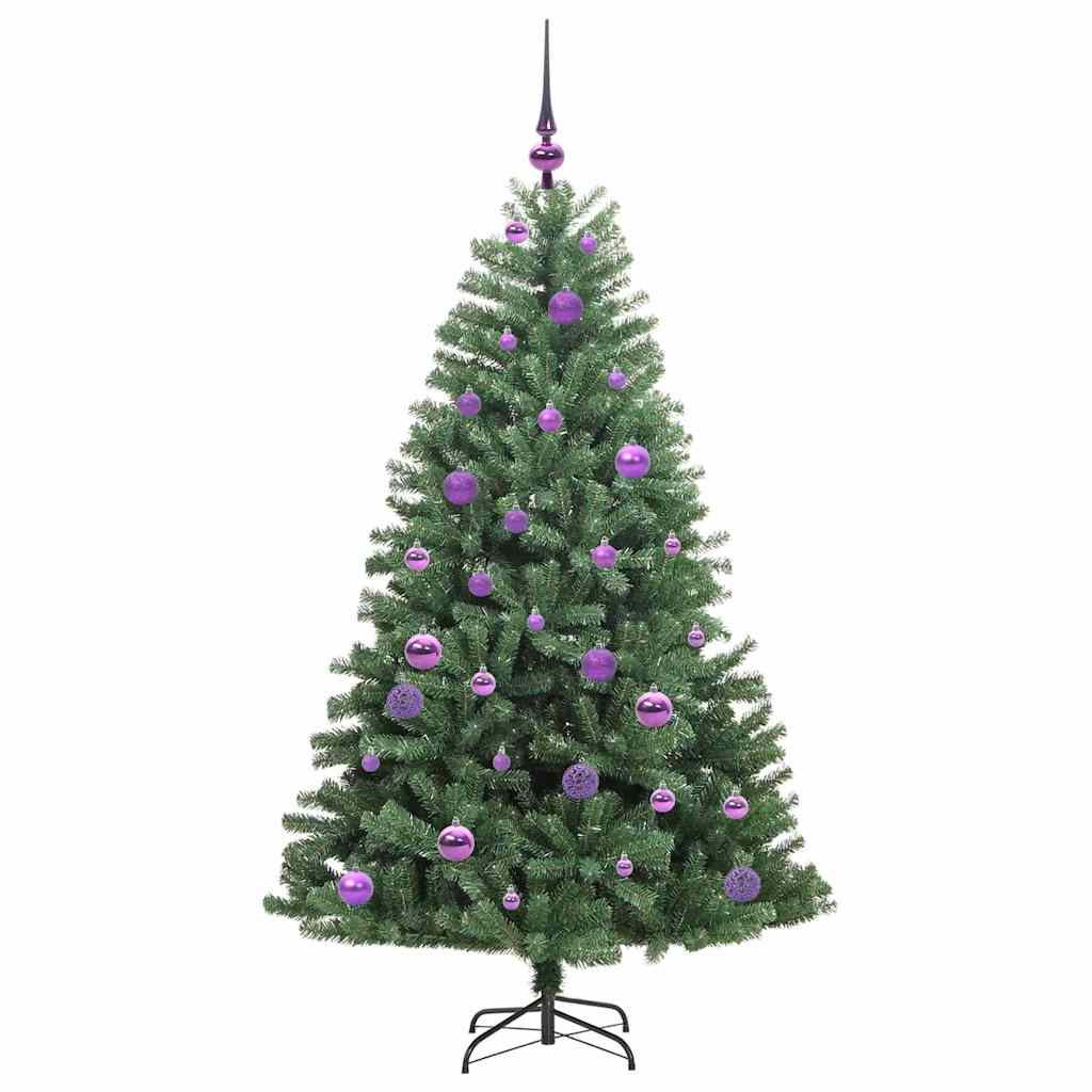 Artificial Foldable Christmas Tree with 150 LEDs Green 150 cm