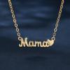 Mama Letter Pendant Necklace Gold Color Neck Chain Choker Fashion Family Jewelry Mother's Day Gift for Mom
