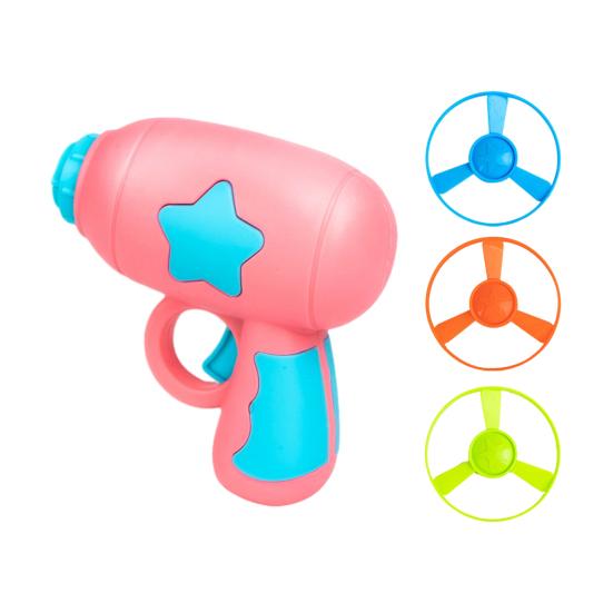 Kids Flying Disc Launcher Toy Outdoor Garden Backyard Lawn Park Toddlers Boys Girls