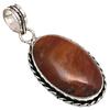 Pendant Designer Jasper Gemstone Handmade Mother Day Silver Jewelry 2"
