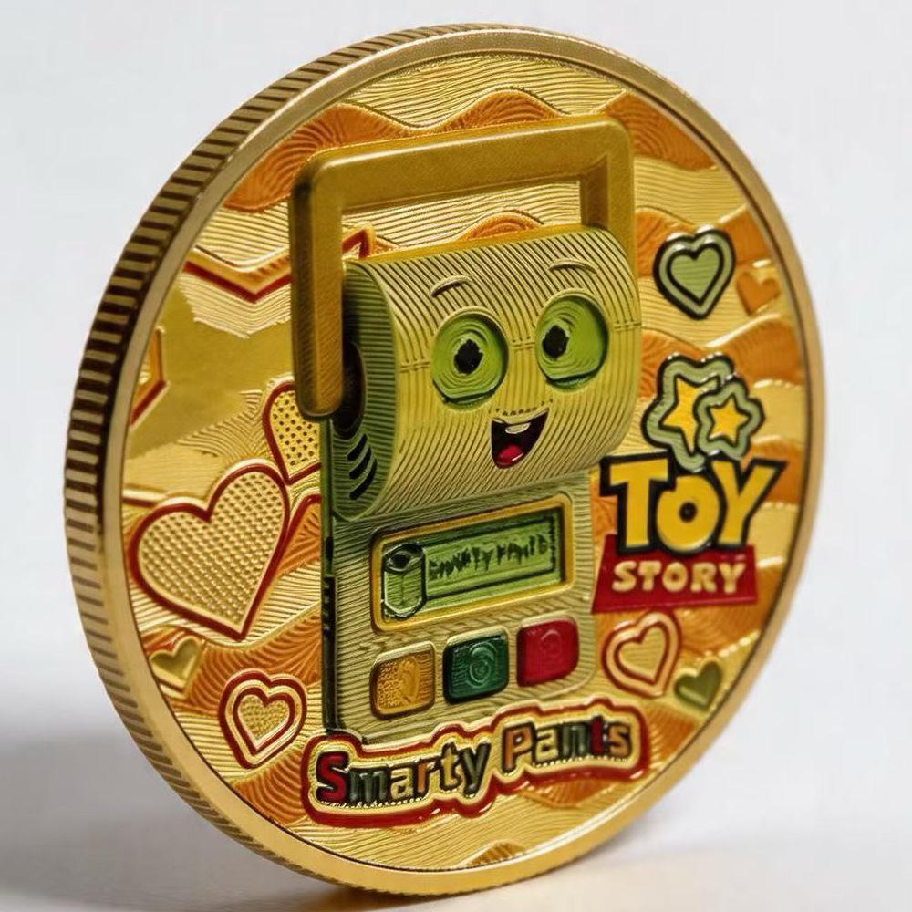 Toy commemorative coins, anime merchandise, metal coins, die-casting badges, trendy millet gifts, collection