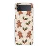 Phone Case For Samsung Galaxy Z Flip 3 4 5 Hard Folding Clear PC Bumper For Samsung Z Flip 6 Back Cover Cartoon Christmas