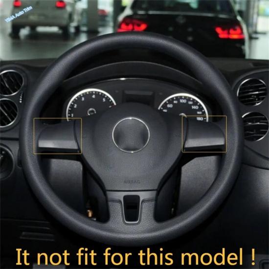 Car Steering Wheel Panel Sticker Cover Trim Fit For VW Golf MK6 Passat B7 CC EOS Tiguan Jetta Touran Caddy Sharan Accessories