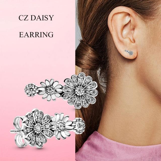 925 Серебряные серьги-гвоздики Женские модные серьги-гвоздики Ювелирные изделия