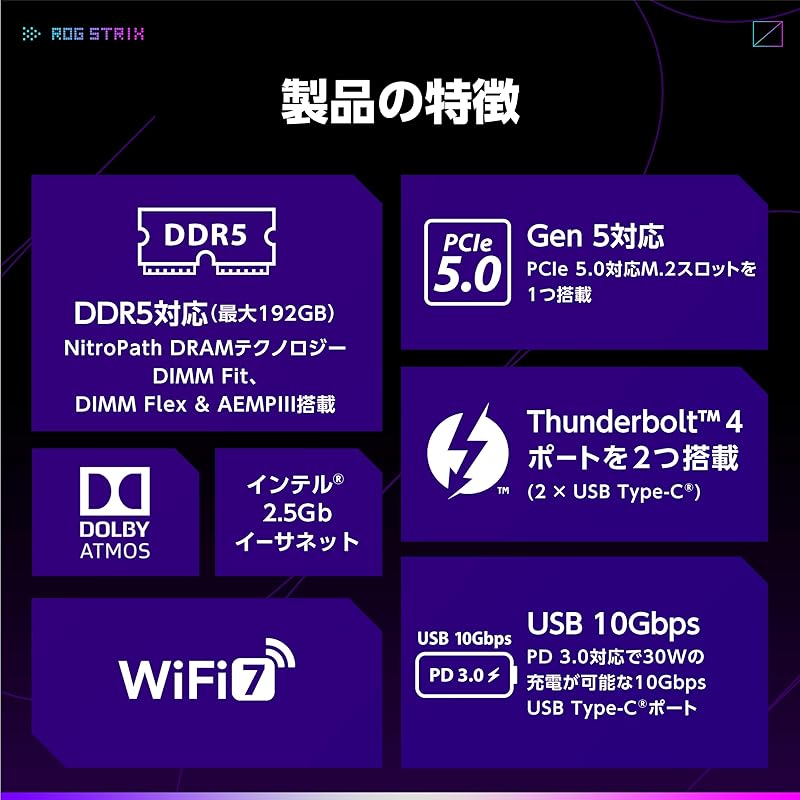 ASUS ROG STRIX Z890-F GAMING WIFI процессоры intel Core Ultra (серия 2) соответствие LGA 1851 Z890 установленная DDR5 E-ATX материнская плата Отечественная