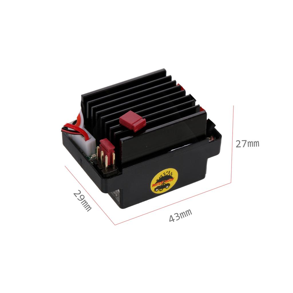 320A ESC Brushed Forward Reverse Electric Speed Controller with Brake Waterproof Support 2 3S Battery Replacement for