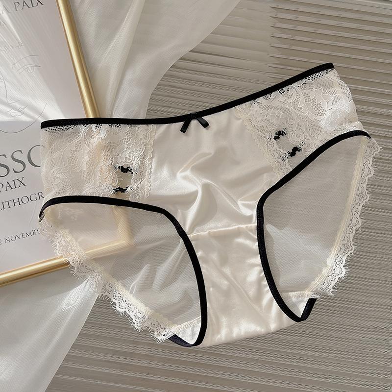 Женское нижнее белье в стиле Pure Desire, новое кружевное сексуальное женское белье с бантом, милые и удобные трусики