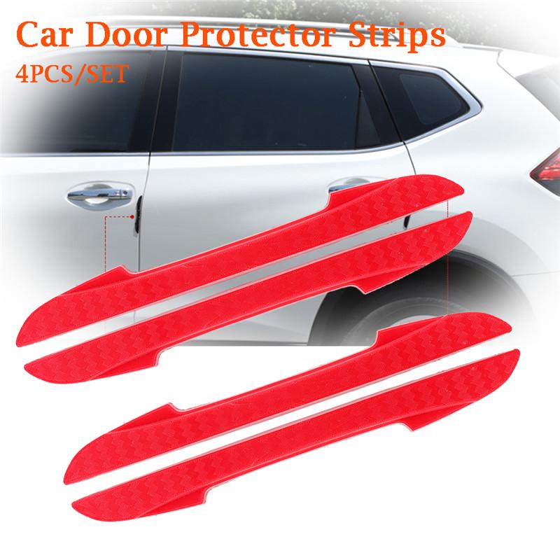 4 шт., защитная полоса для боковой двери автомобиля, защитная полоса, защита для бампера, ручка, 3D наклейка, Стайлинг автомобиля