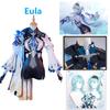 Eula Cosplay Costumes Anime Figure Halloween Costumes for Women Suit Wig Clothing Role Play Party Uniform