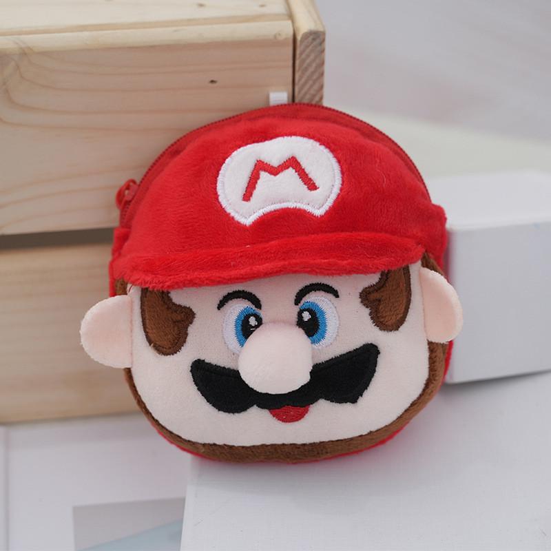 Creative Mario Plush Keychain Coin Purse Adorable Cartoon Gift For Kids And Couples