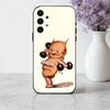 K-Kewpie Милый A-Ангел ребенок C-Прозрачный чехол для телефона Для Samsung Galaxy A73,A72,A71,A70,A53,A52,A51,Другие Мягкий Черный корпус