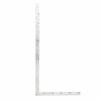 Silver Right Angle Ruler, Curved Square, Perfect Square, Square Ruler for Construction and Ironwork, 90 Degree L-Shaped Measuring Tool, Gauge,
