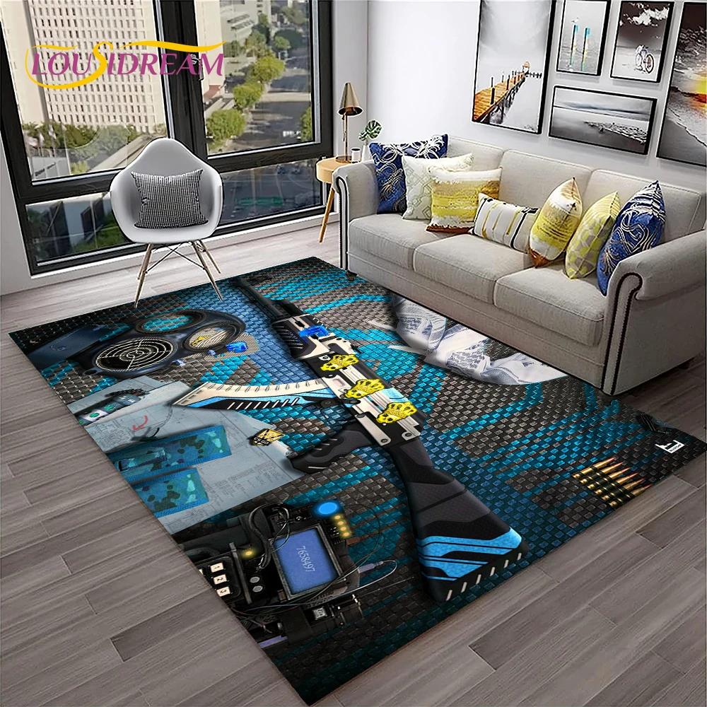 Пистолет-нож Пистолет-патрон USP, AK, M4, AWP, ковер для винтовки, коврик для дома, гостиной, спальни, дивана, коврик для двери, декор, детский нескользящий напольный коврик
