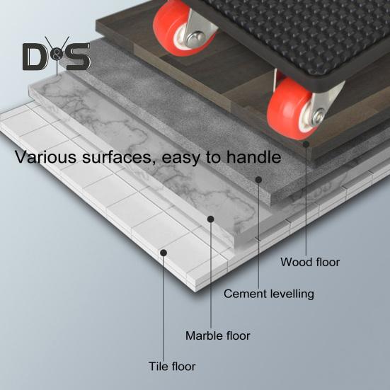1 комплект подъемного инструмента для мебели с ломом, подъемный блок, тяжелый подъемный механизм для мебели с колесами, тележка для перемещения мебели на роликах