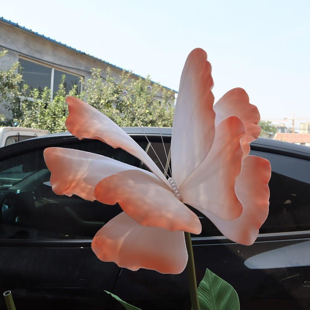 Искусственная Имитация Поддельная Бабочка Градиент 3D ПЭ Бабочка Новая Гигантская Бабочка из Крепированной Бумаги