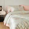 Ice Silk Bedding Set Four-piece Set, Skin-friendly Water Wash Sheets Quilt Covers Pillowcases