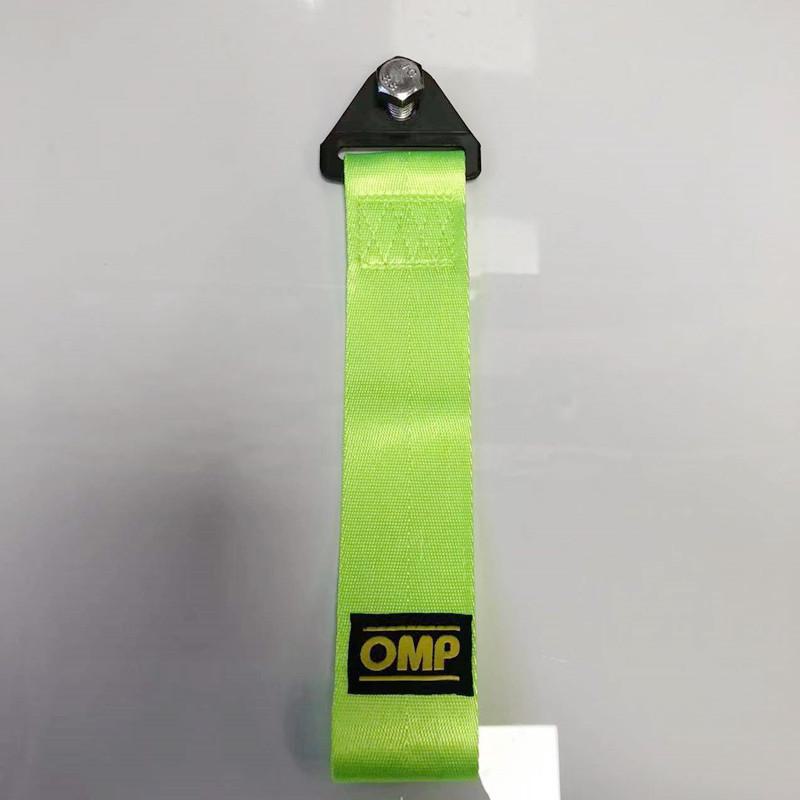 Универсальный автомобильный буксировочный ремень OMP Racing - декоративный ремень для переднего бампера прицепа